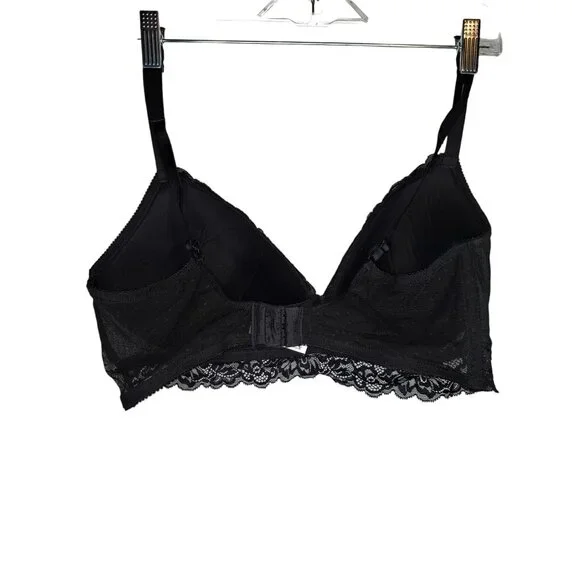 Maidenform Self Expressions Bra Size 38D Wireless Black Lightly Lined 011795 - Picture 2 of 3